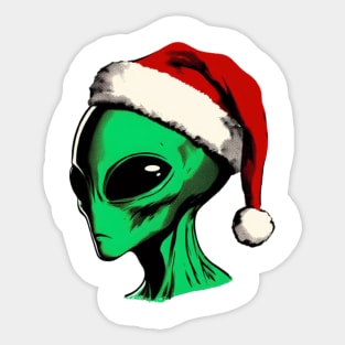 xmas alien Sticker